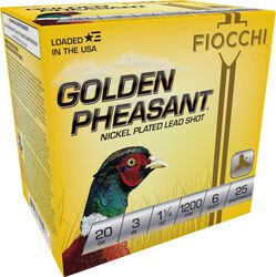 Golden Pheasant, 20 Gauge, 6 Shot, 3 in, 1 1/4 oz, 1200 fps