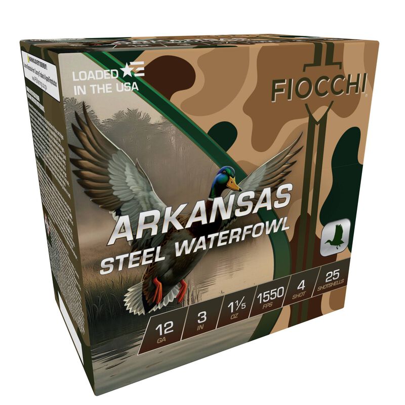 Arkansas Steel, 12 Gauge, 4 Shot, 3 in, 1 1/5 oz, 1550 fps