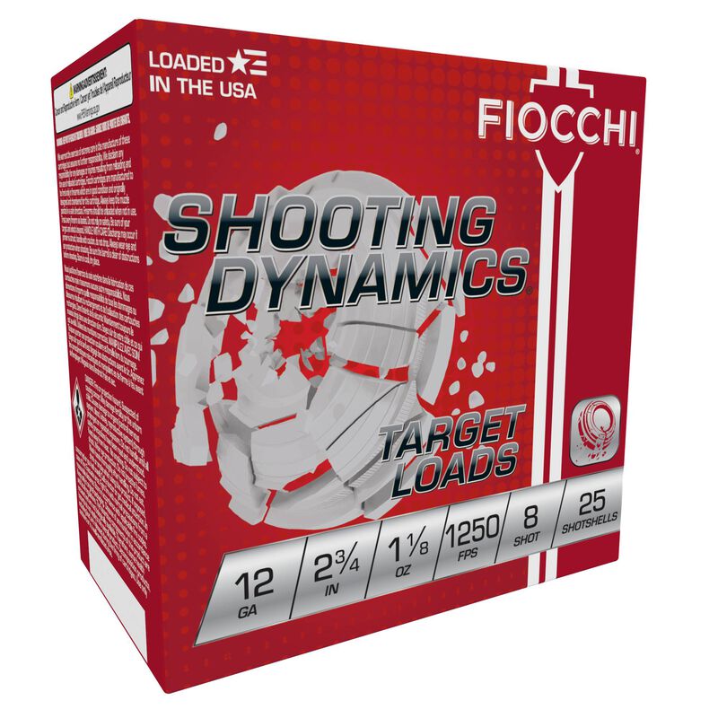 Shooting Dynamics, 12 Gauge, 8 Shot, 2-3/4 in, 1 1/8 oz, 1250 fps