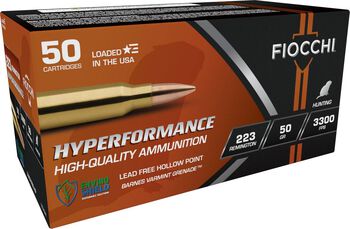 Hyperformance Hunt Rifle, 223 Rem, 50 Grain, Hollow Point, 3300 fps
