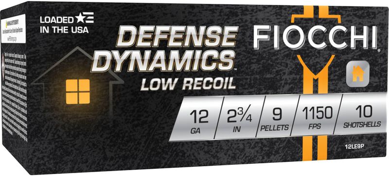 Defense Dynamics Low Recoil, 12 Gauge, 00 Buck Shot, 2-3/4 in, 1150 fps