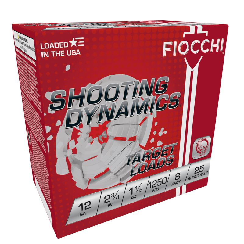 Shooting Dynamics, 12 Gauge, 8 Shot, 2-3/4 in, 1 1/8 oz, 1250 fps