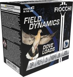 Field Dynamics Dove Loads, 12 Gauge, 8 Shot, 2-3/4 in, 1 oz, 1250 fps