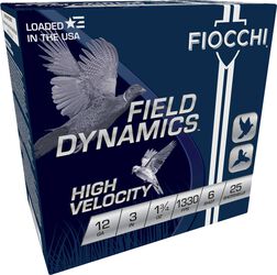 Field Dynamics High Velocity, 12 Gauge, 6 Shot, 3 in, 1 3/4 oz, 1330 fps