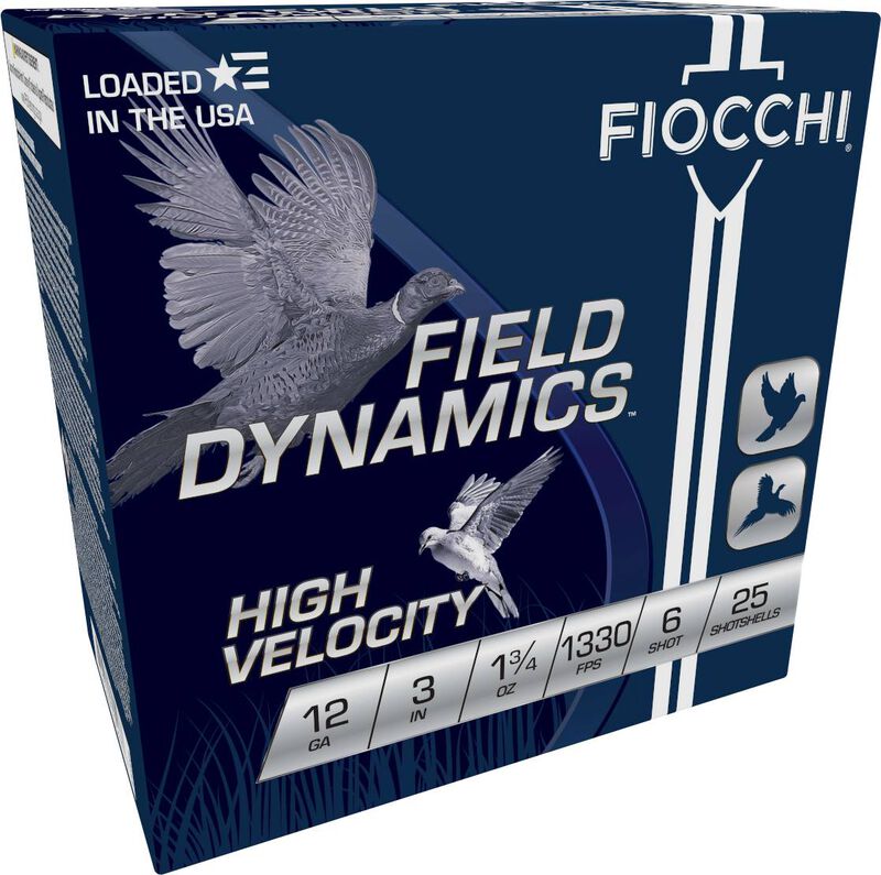 Field Dynamics High Velocity, 12 Gauge, 6 Shot, 3 in, 1 3/4 oz, 1330 fps