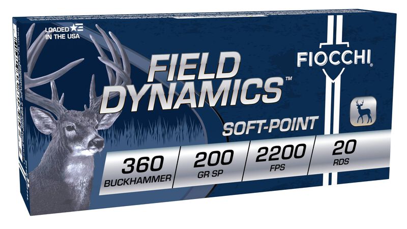 Field Dynamics Big Game, 360 Buckhammer, 200 Grain, Soft Point, 2200 fps