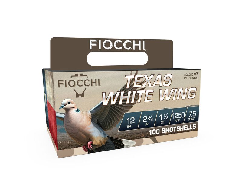 Texas White Wing, 12 Gauge, 7.5 Shot, 2-3/4 in, 1 1/8 oz, 1250 fps