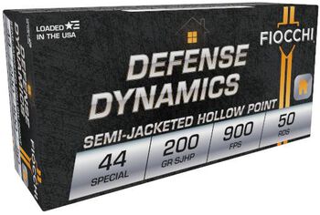 Defense Dynamics, 44 Special, 200 Grain, Semi-Jacketed Hollow Point, 900 fps