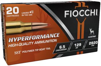 Hyperformance Hunt Rifle, 6.5 Creedmoor, 129 Grain, Hornady&reg; SST&reg; Polymer Boat-Tail, 2820 fps
