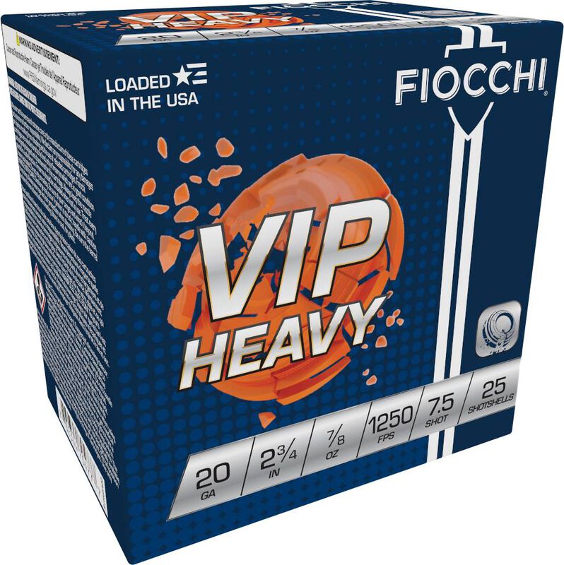 VIP Heavy, 20 Gauge, 7.5 Shot, 2-3/4 in, 7/8 oz, 1250 fps