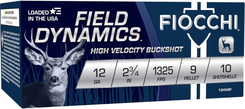 Field Dynamics Buck, 12 Gauge, 1 Buck Shot, 2-3/4 in, 1325 fps