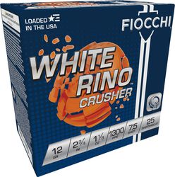 White Rino Crusher, 12 Gauge, 7.5 Shot, 2-3/4 in, 1 1/8 oz, 1300 fps