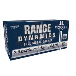 Range Dynamics Rifle, 7.62x39mm Soviet, 123 Grain, Full Metal Jacket, 2375 fps