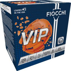 VIP, 28 Gauge, 8 Shot, 2-3/4 in, 3/4 oz, 1200 fps