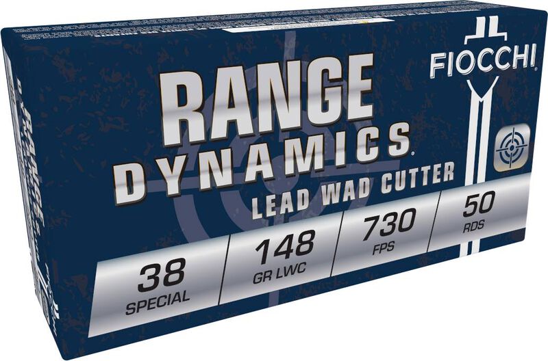 Range Dynamics Handgun, 38 Special, 148 Grain, Lead Wadcutter, 730 fps
