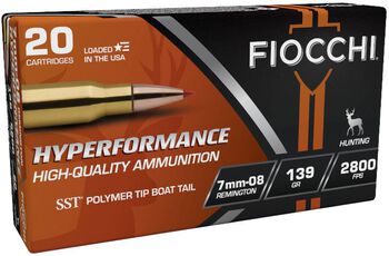 Hyperformance Hunt Rifle, 7mm-08 Rem, 139 Grain, Hornady&reg; SST&reg; Polymer Boat-Tail, 2800 fps