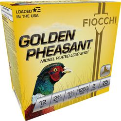Golden Pheasant, 12 Gauge, 6 Shot, 2-3/4 in, 1 5/8 oz, 1250 fps