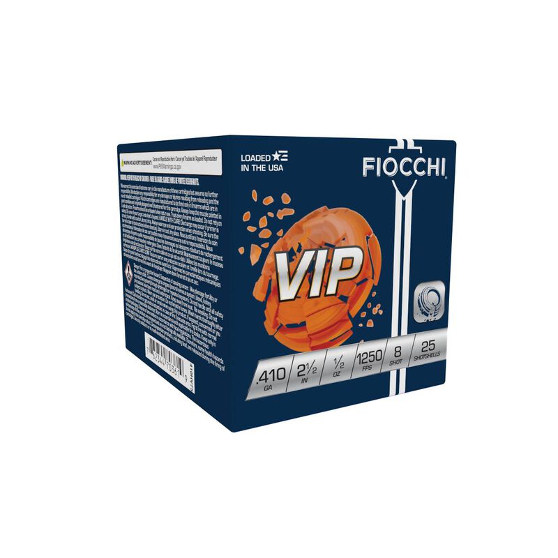 VIP, 410 Bore, 8 Shot, 2-1/2 in, 1/2 oz, 1250 fps
