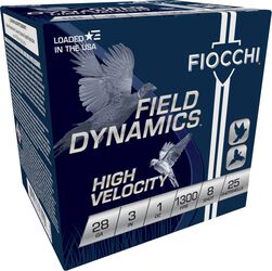 Field Dynamics High Velocity, 28 Gauge, 8 Shot, 3 in, 1 oz, 1300 fps