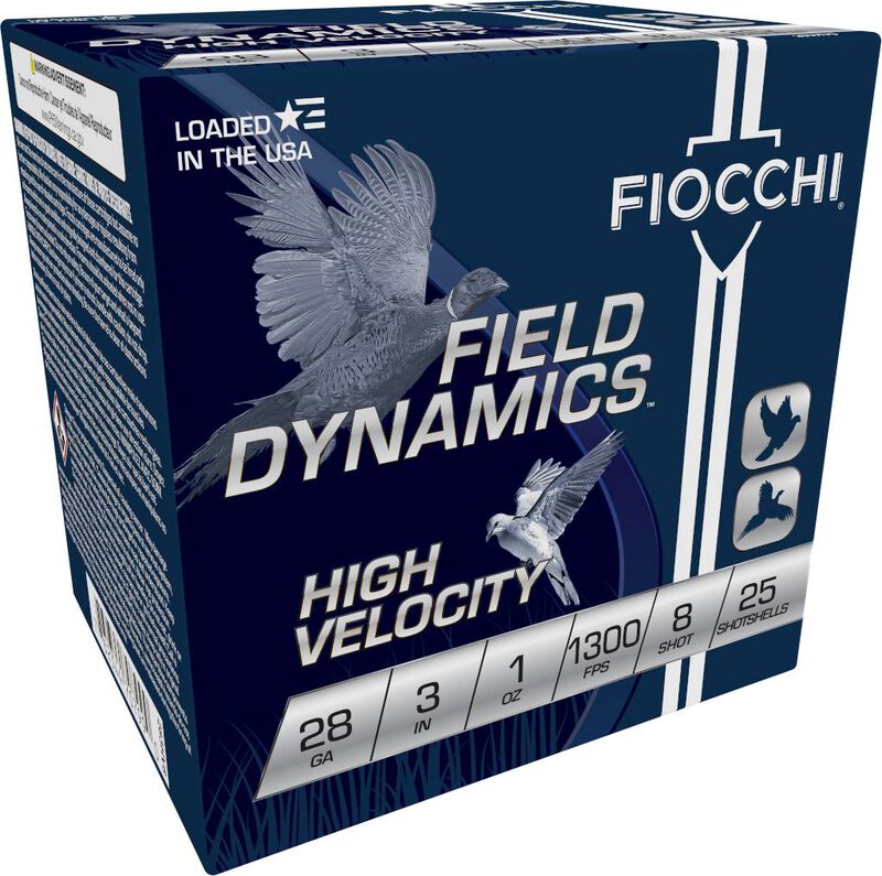 Field Dynamics High Velocity, 28 Gauge, 8 Shot, 3 in, 1 oz, 1300 fps