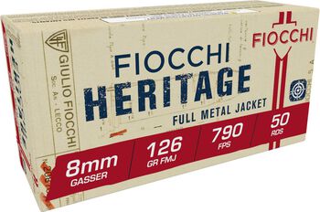 Heritage, 8mm Gasser, 126 Grain, Full Metal Jacket, 790 fps