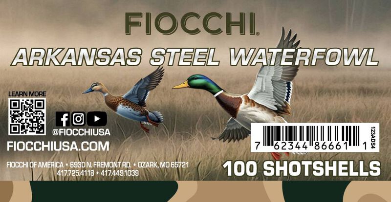 Arkansas Steel, 12 Gauge, 4 Shot, 3 in, 1 1/5 oz, 1550 fps