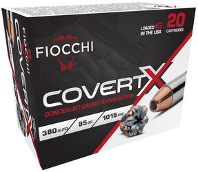 CovertX, 380 Auto, 95 Grain, Jacketed Hollow Point, 1015 fps