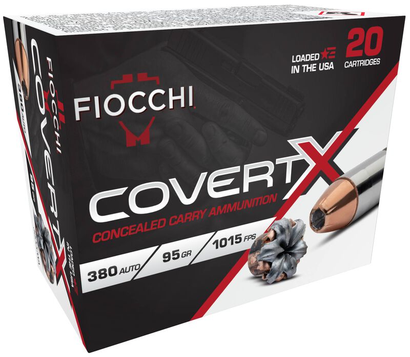 CovertX, 380 Auto, 95 Grain, Jacketed Hollow Point, 1015 fps