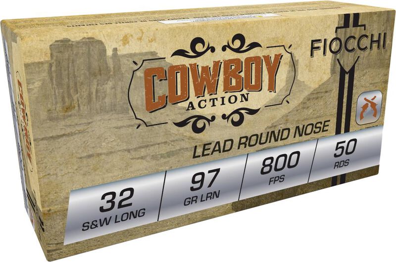 Cowboy Action, 32 S&amp;W Long, 97 Grain, Lead Flat Point, 800 fps