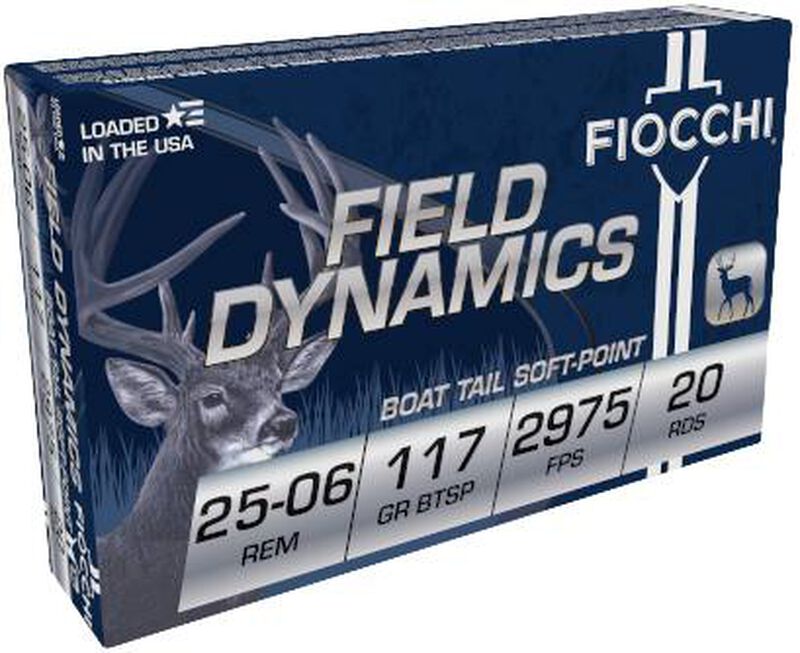 Field Dynamics Big Game, 25-06 Rem, 117 Grain, Pointed Soft Point, 2975 fps