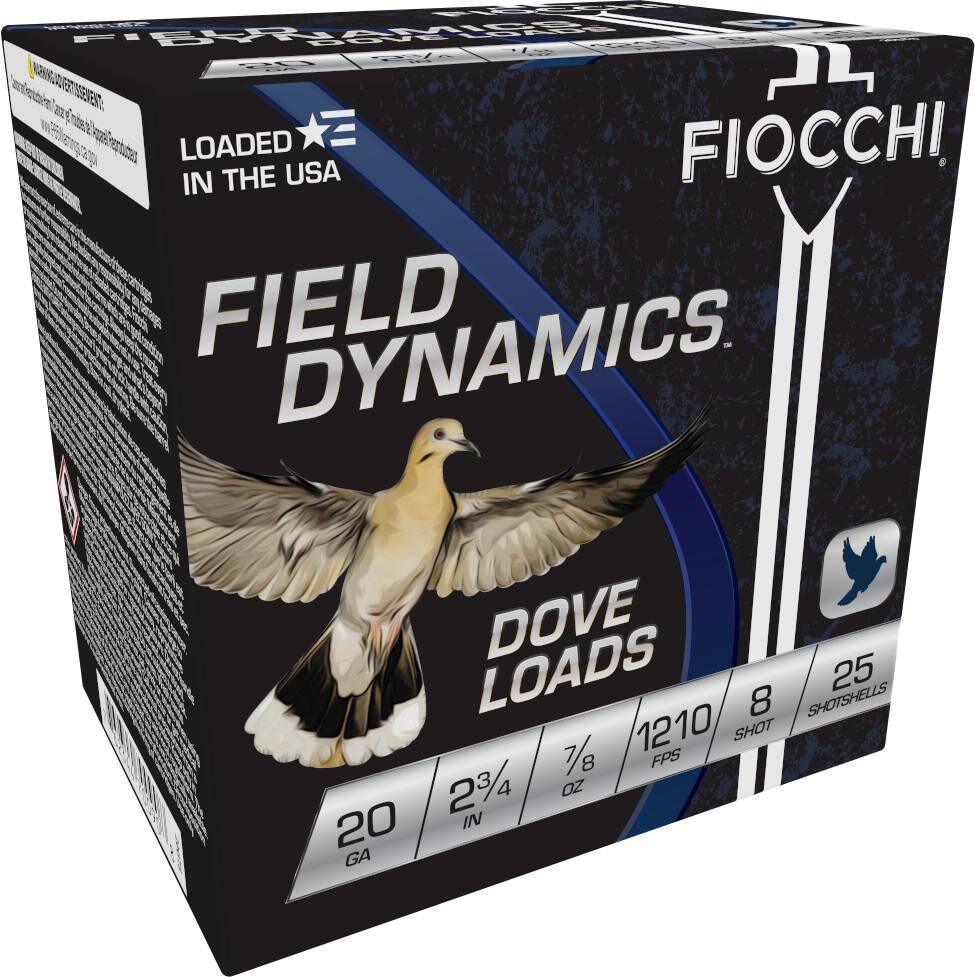 Buy Field Dynamics Dove Loads 20 Gauge Ammo | 8 Shot, 7/8 oz, 2-3