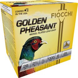 Golden Pheasant, 28 Gauge, 6 Shot, 2-3/4 in, 7/8 oz, 1300 fps