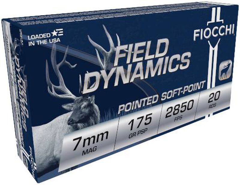 Field Dynamics Big Game, 7mm Rem Mag, 175 Grain, Pointed Soft Point, 2850 fps