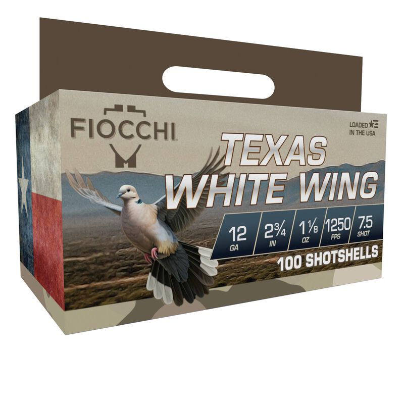 Texas White Wing, 12 Gauge, 7.5 Shot, 2-3/4 in, 1 1/8 oz, 1250 fps