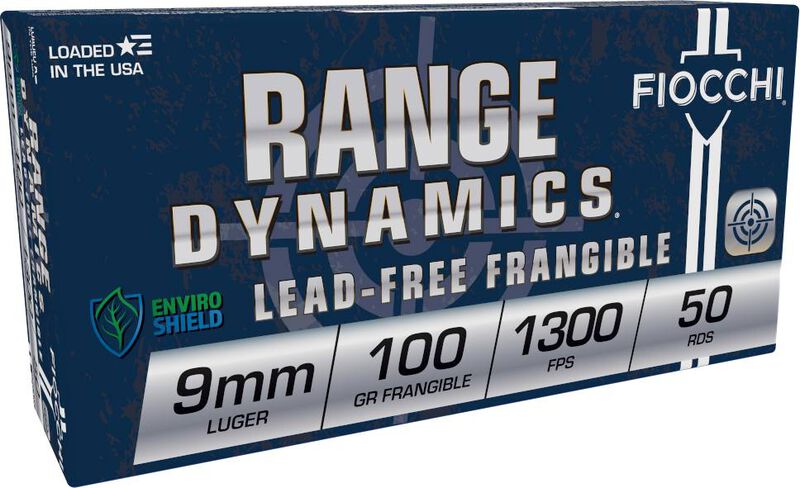 Range Dynamics Handgun, 9mm Luger, 100 Grain, Frangible, 1300 fps