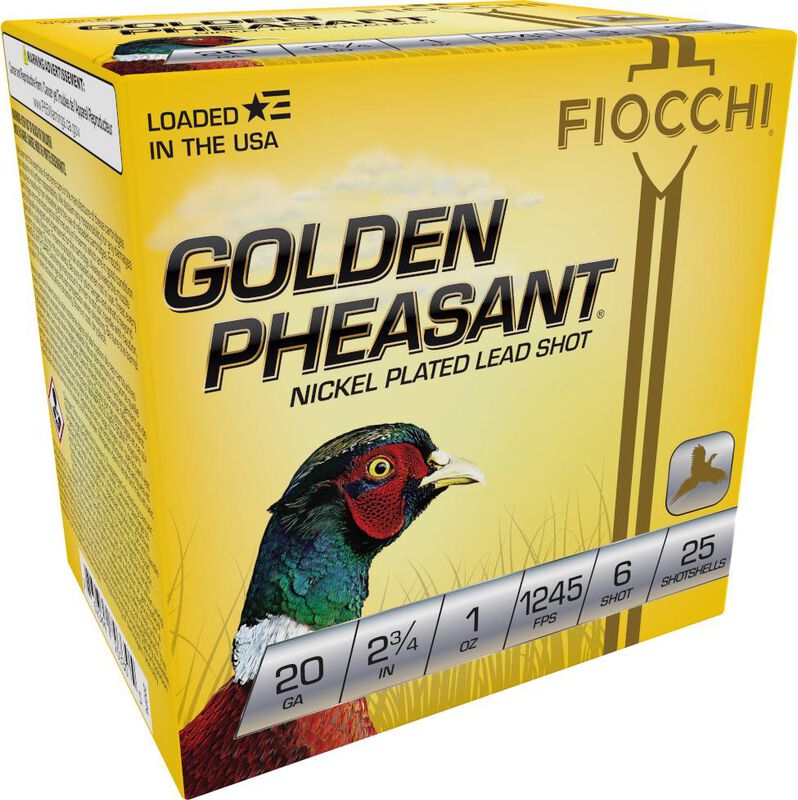 Golden Pheasant, 20 Gauge, 6 Shot, 2-3/4 in, 1 oz, 1245 fps