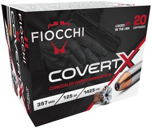 CovertX, 357 Magnum, 125 Grain, Jacketed Hollow Point, 1425 fps