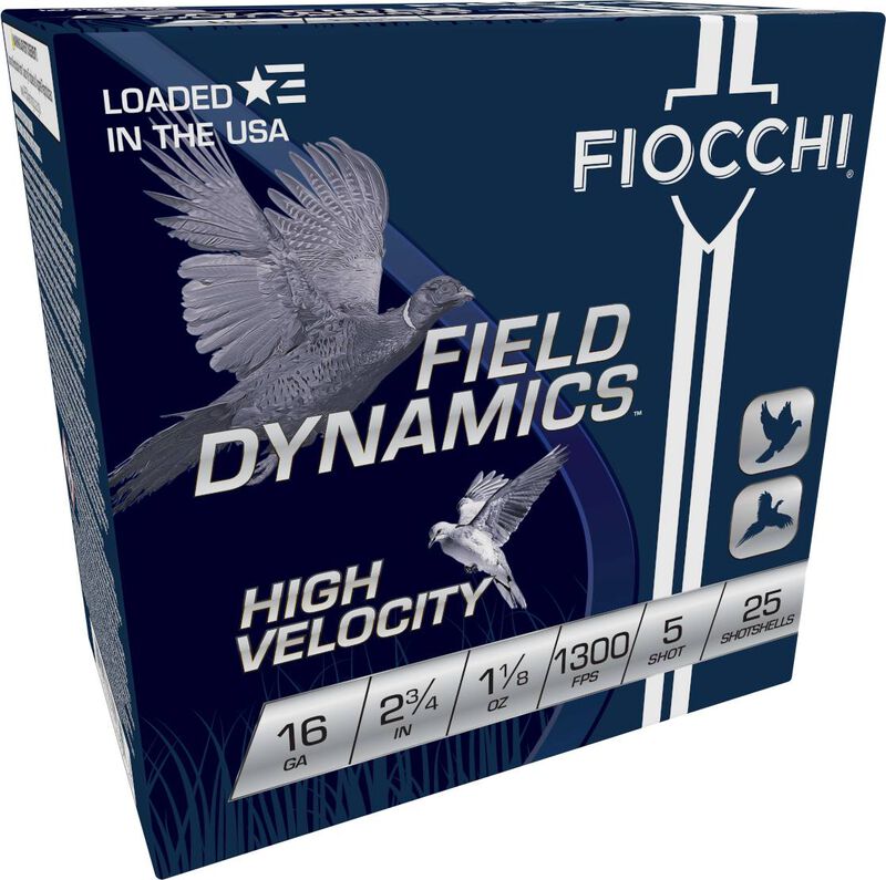 Field Dynamics High Velocity, 16 Gauge, 5 Shot, 2-3/4 in, 1 1/8 oz, 1300 fps