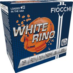 White Rino, 12 Gauge, 8 Shot, 2-3/4 in, 1 1/8 oz, 1250 fps