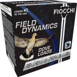 Field Dynamics Dove Loads, 20 Gauge, 8 Shot, 2-3/4 in, 7/8 oz, 1210 fps