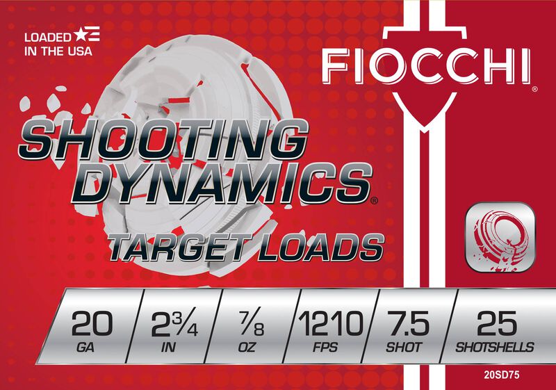 Shooting Dynamics, 20 Gauge, 7.5 Shot, 2-3/4 in, 7/8 oz, 1210 fps