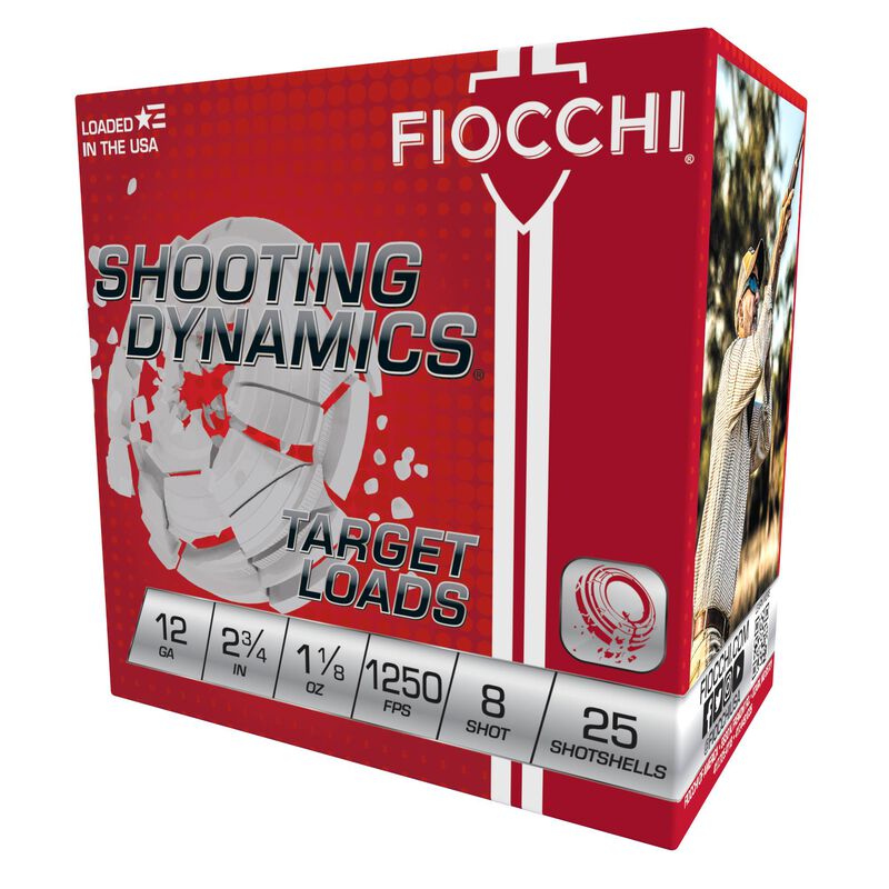 Shooting Dynamics, 12 Gauge, 8 Shot, 2-3/4 in, 1 1/8 oz, 1250 fps