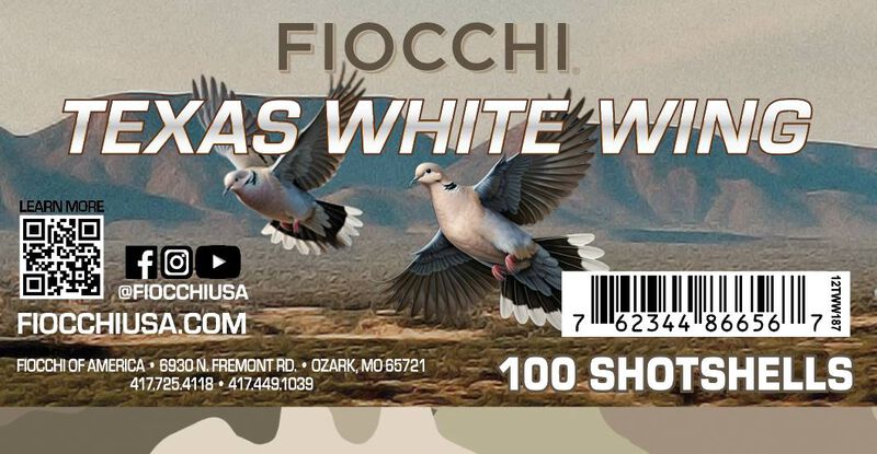 Texas White Wing, 12 Gauge, 7.5 Shot, 2-3/4 in, 1 1/8 oz, 1250 fps