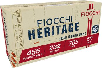 Heritage, 455 Webley, 262 Grain, Lead Round Nose, 850 fps