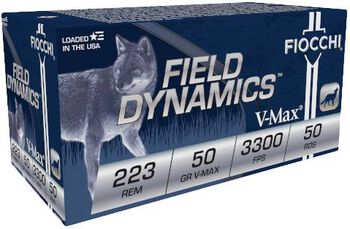 Field Dynamics Varmint, 223 Rem, 50 Grain, Hornady&reg; V-Max&reg;, 3300 fps