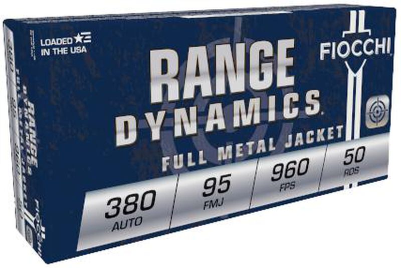 Range Dynamics Handgun, 380 Auto, 95 Grain, Full Metal Jacket, 960 fps