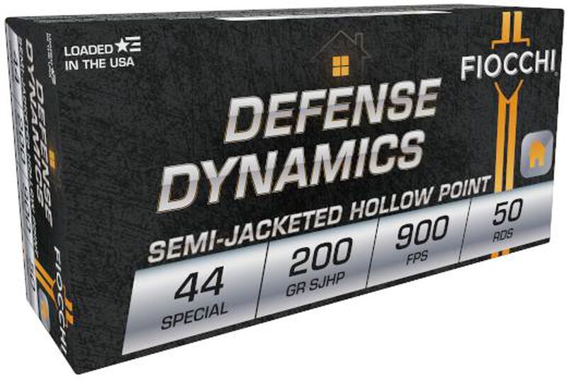 Defense Dynamics, 44 Special, 200 Grain, Semi-Jacketed Hollow Point, 900 fps