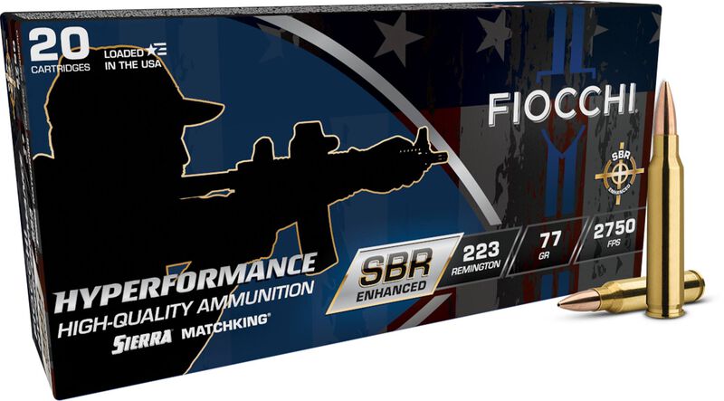 Hyperformance Defense Rifle, 223 Rem, 77 Grain, HP Boat Tail, 2750 fps
