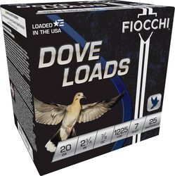 Field Dynamics Steel Dove Loads, 20 Gauge, 7 Shot, 2-3/4 in, 7/8 oz, 1225 fps