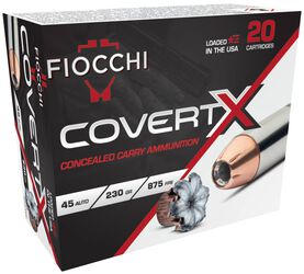 CovertX, 45 Auto, 230 Grain, Jacketed Hollow Point, 875 fps